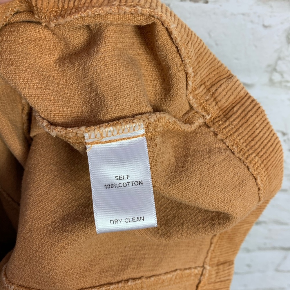 Soprano Mustard Corduroy Button Front Mini Skirt M - Picture 5 of 5